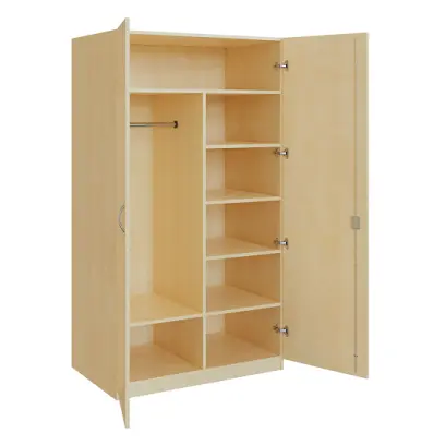 Q 23-100 skříň šatní, 2-dvéřová, 1000x600x1800mm, bříza irská